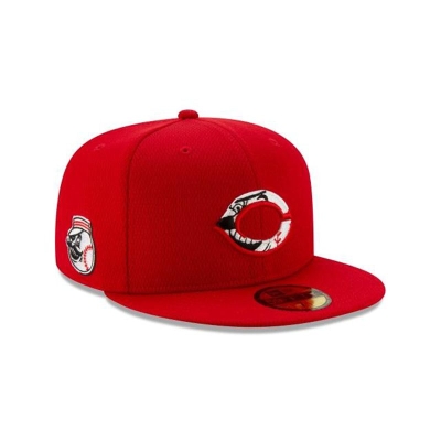 Cincinnati Reds Gorra | New Era MLB Batting Practice 59fifty Fitted Cap Mexico - Rojos